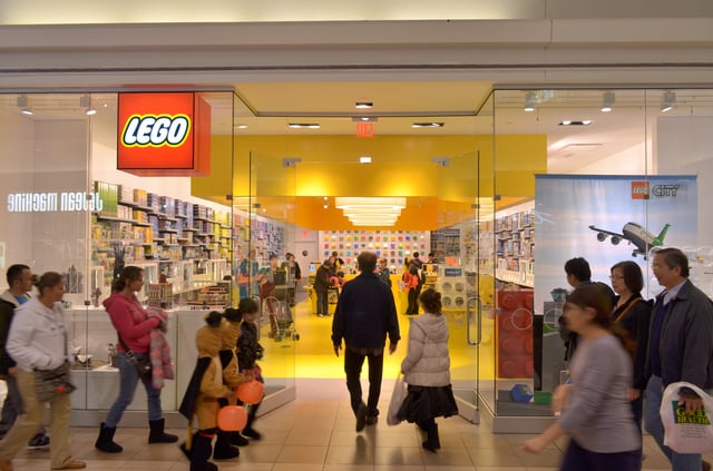 A Lego store in Canada
