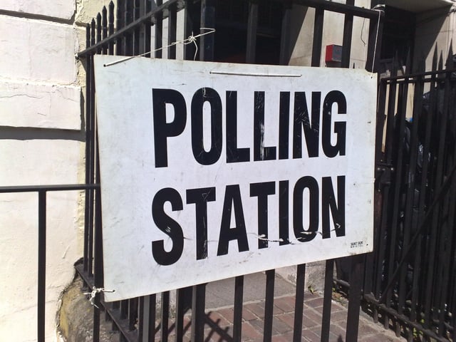 Polling station in Camberwell