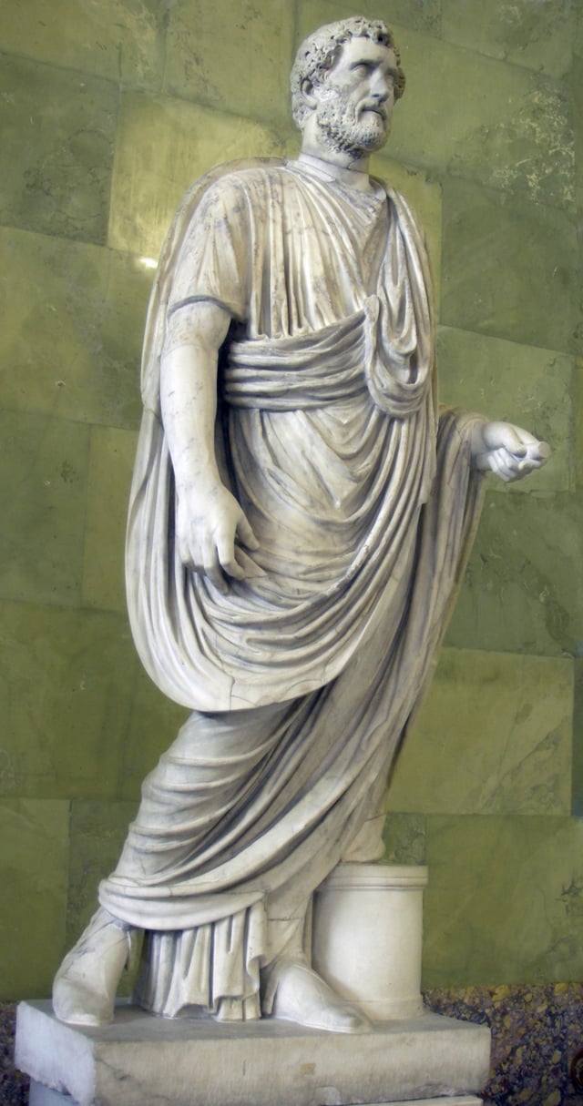Antoninus Pius (reigned 138–161), wearing a toga (Hermitage Museum)