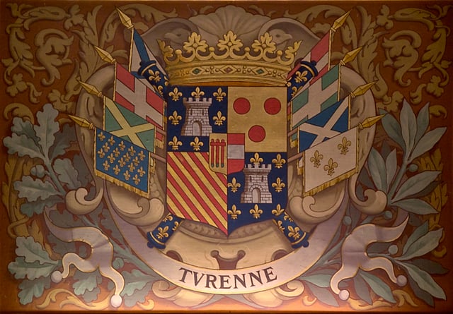 Turenne's coat of arms in the Château de Chantilly