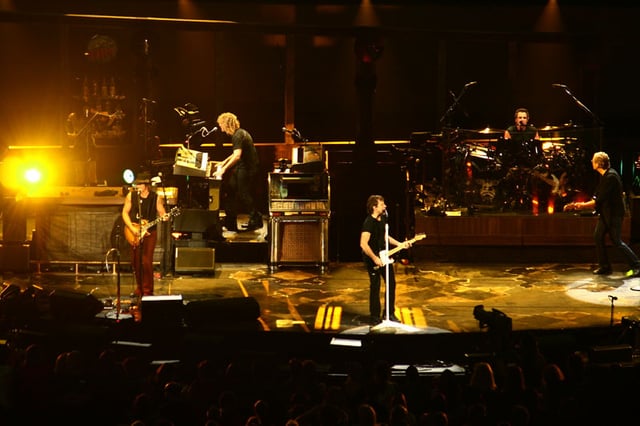 Bon Jovi in Montreal in 2007 during the Lost Highway Tour