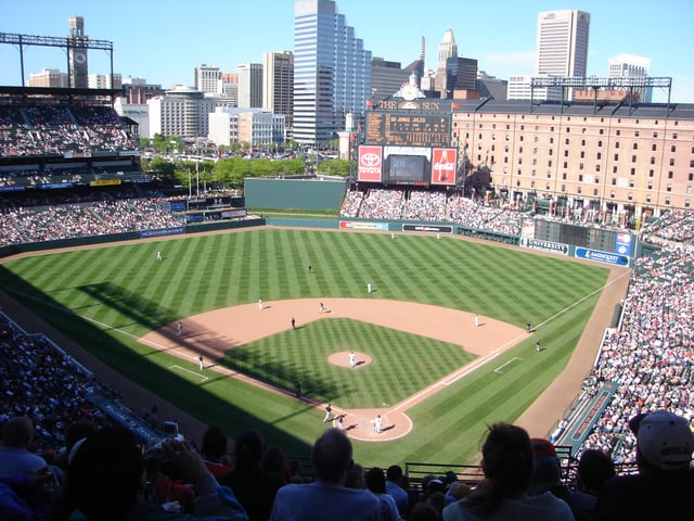 Oriole Park at Camden Yards, home of the Baltimore Orioles