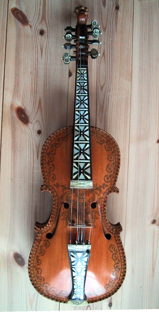 Hardingfele, the "Hardanger fiddle", a Norwegian instrument