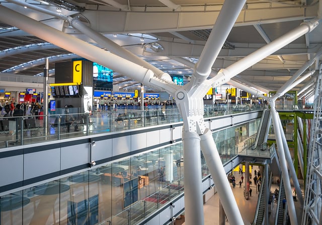 Interior of Heathrow Terminal 5