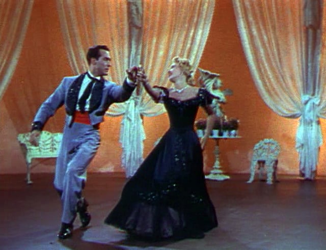 Powell dancing with Ricardo Montalbán in Two Weeks With Love