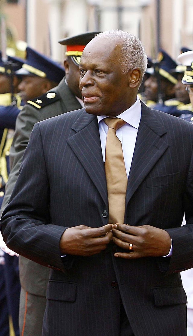 José Eduardo dos Santos, second President of Angola from 1979 to 2017.