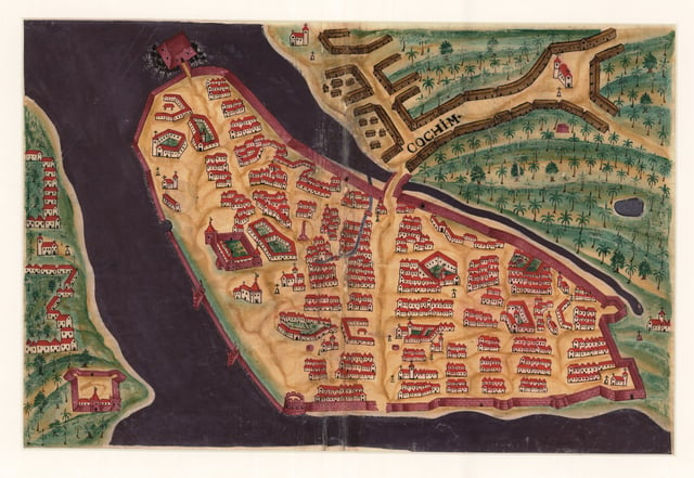 Kochi City around 1635