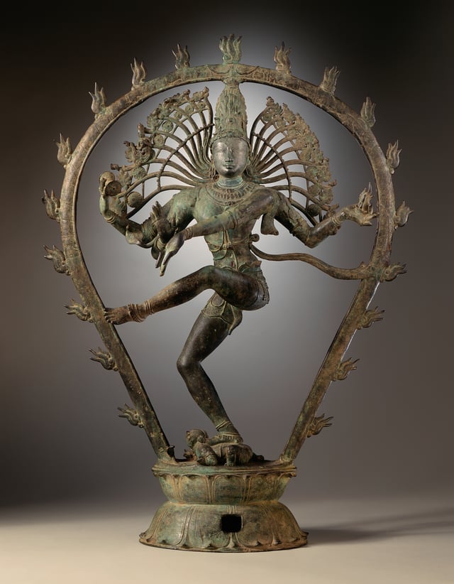 Chola dynasty statue depicting Shiva dancing as Nataraja (Los Angeles County Museum of Art).