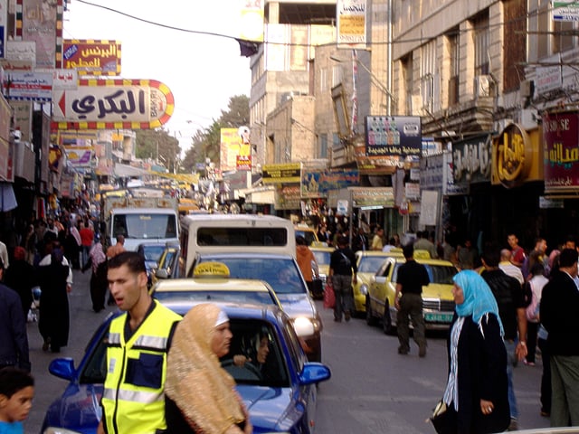 Main street in Ramallah