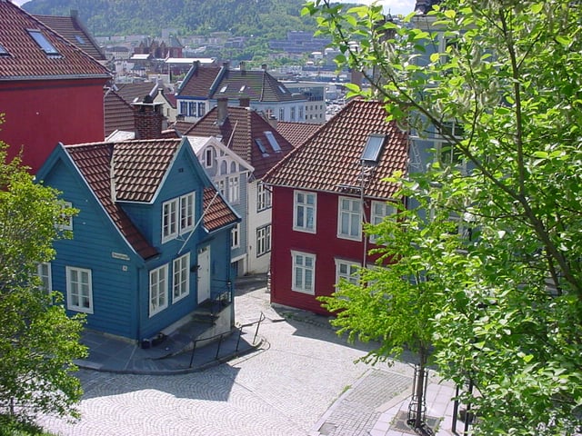 View from the Nordnes part of Bergen.