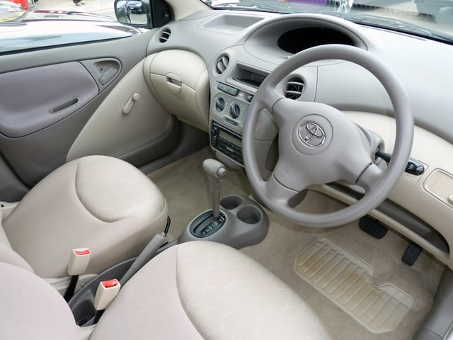 The Vitz shares a common interior design with the closely related Platz/Echo (pictured)