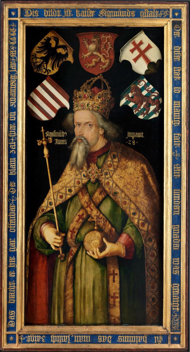 Sigismund, sojourned in the city and for a while he was the commander-in-chief of the Papal armies.