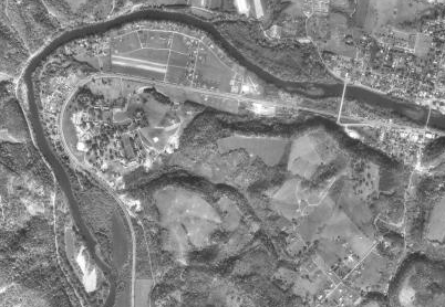 Aerial view, USGS, October 27, 1990