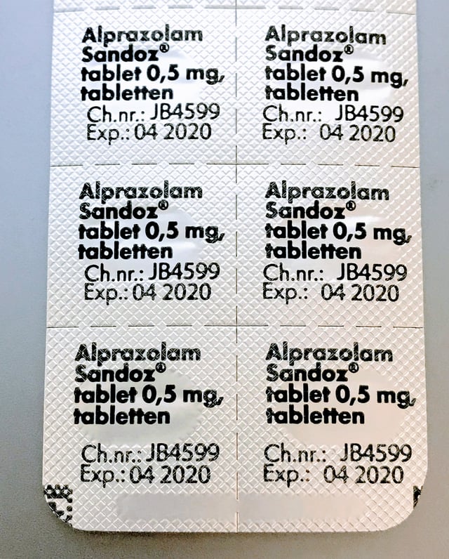 Alprazolam 0.5mg pills