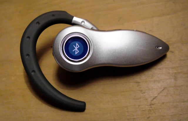 A typical Bluetooth mobile phone headset