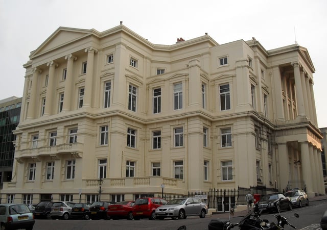 Brighton Town Hall dates from 1830.