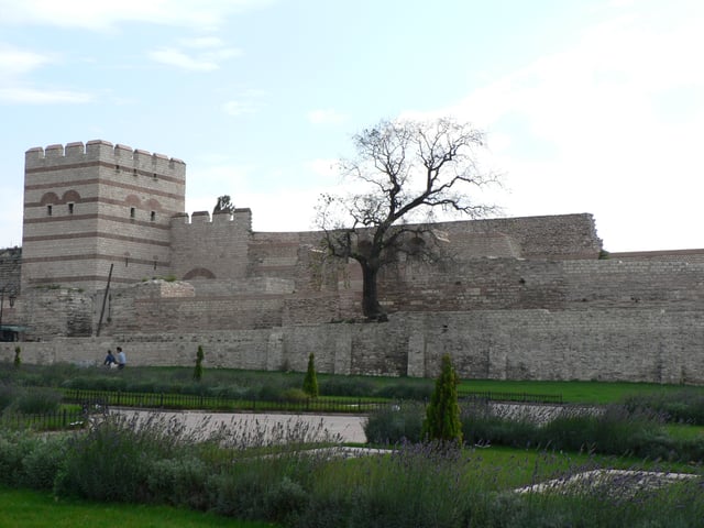The Theodosian Walls of Constantinople.