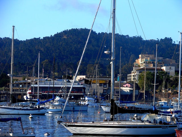 Monterey Wharf and Harbor area