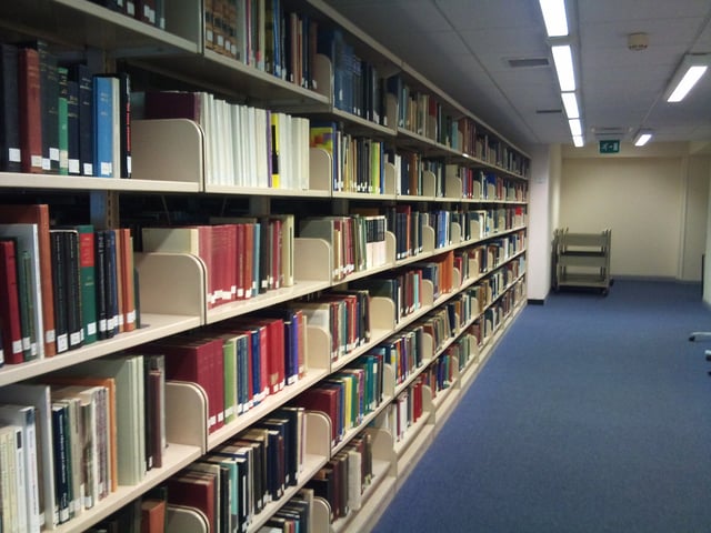 Keele University Library book sequence
