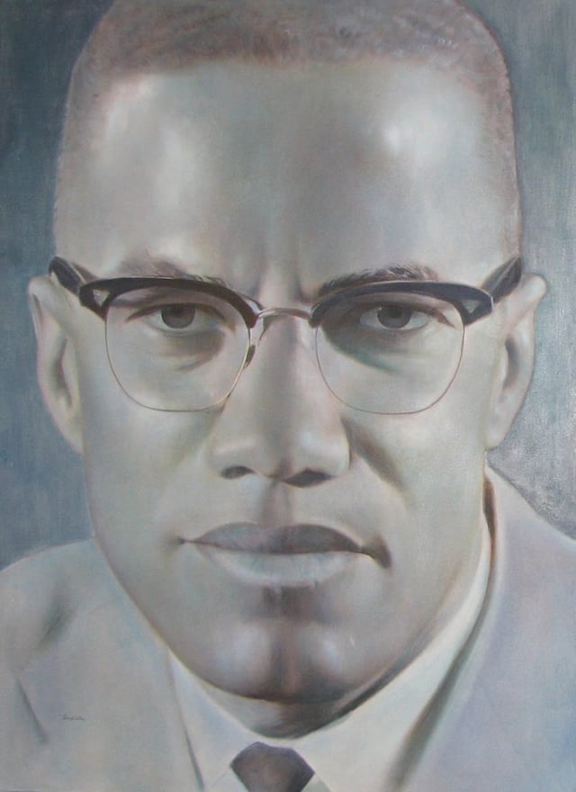 Portrait of Malcolm X by Robert Templeton, from the collection Lest We Forget: Images of the Black Civil Rights Movement