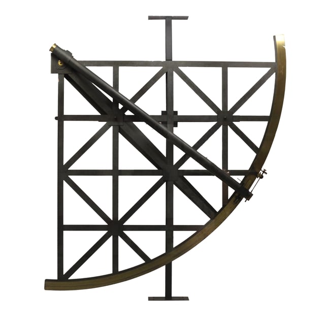 Quarter of a circle by Jonathan Sisson used by Jérôme de Lalande to measure the distance between the earth and the moon in 1751.