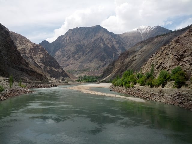 Indus River in Kharmang District, Pakistan.