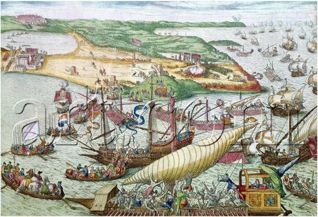 Conquest of Tunis by Charles V and liberation of Christian galley slaves in 1535