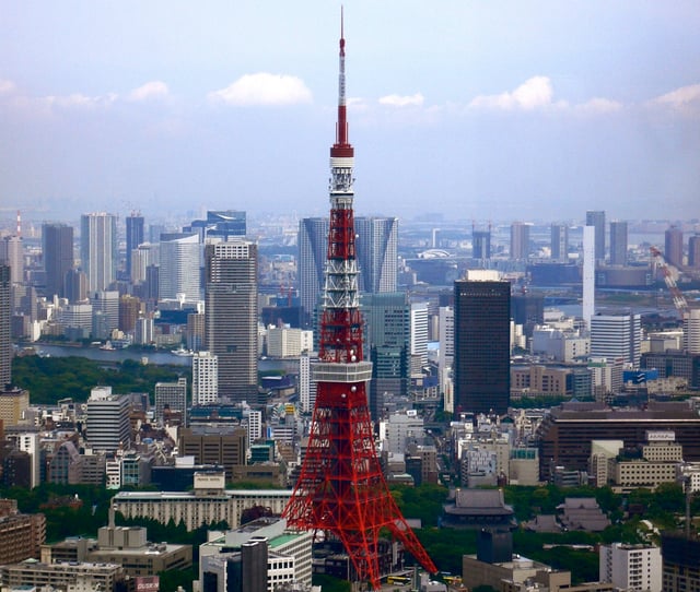 The Tokyo Tower, built in 1958