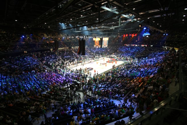 Interior of Žalgiris Arena