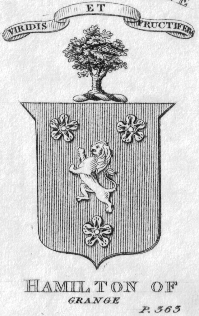 Arms, crest, and motto