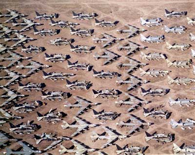 Retired B-52s are stored at the 309th AMARG (formerly AMARC), a desert storage facility often called the "Boneyard" at Davis-Monthan AFB near Tucson, Arizona.