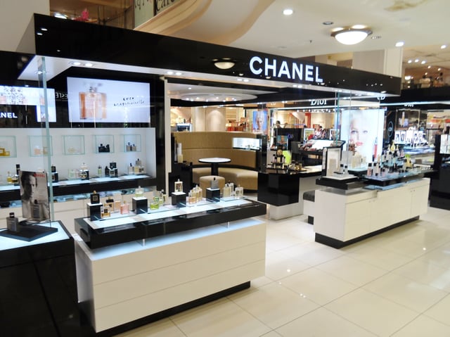 Fragrance and Skincare counter at Australian department store MYER in Sydney