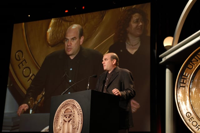 David Simon accepting the Peabody Award for The Wire at the 63rd Annual Peabody Awards.