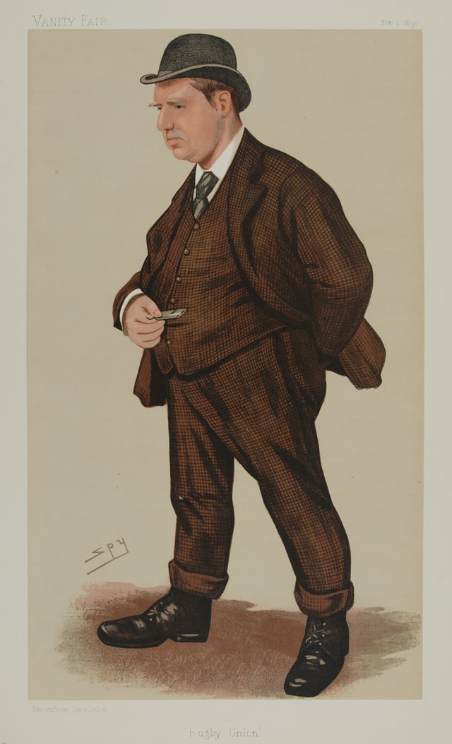 George Rowland Hill, the secretary of the Rugby Football Union