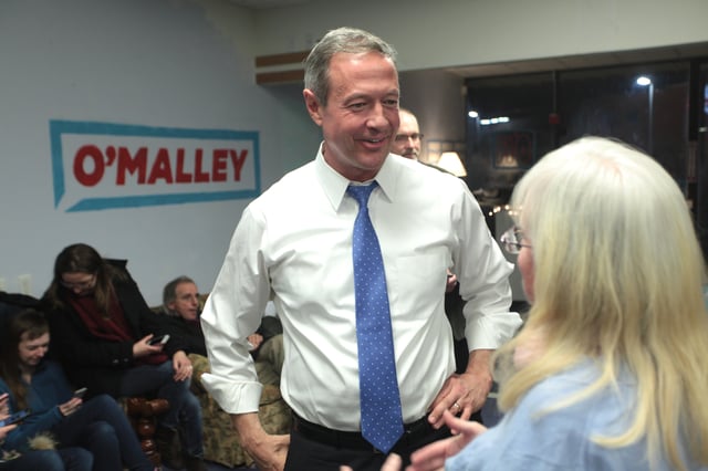 O'Malley on the campaign trail in Manchester, New Hampshire