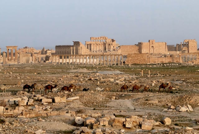 Ancient city of Palmyra before the war