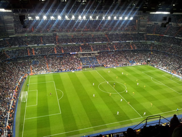 Real Madrid against Borussia Dortmund in the UEFA Champions League in 2013