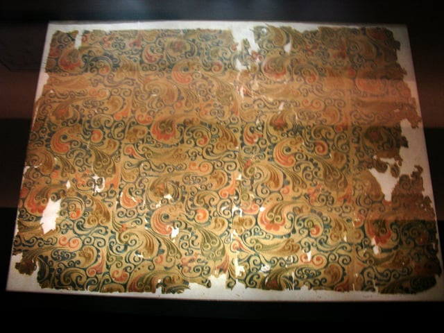 Han-dynasty Chinese silk from Mawangdui, 2nd century BC, silk from China was perhaps the most lucrative luxury item the Parthians traded at the western end of the Silk Road.