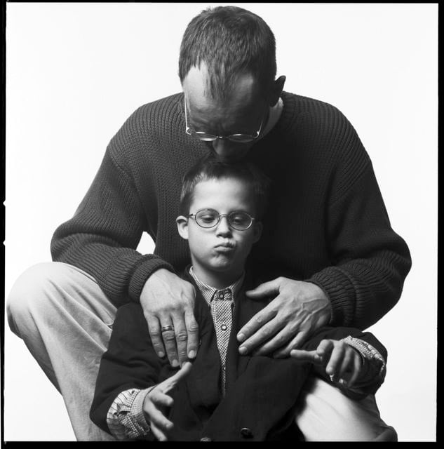 Father with son who has Down syndrome