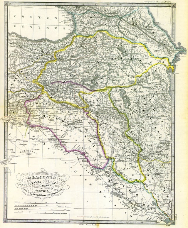Armenia, Mesopotamia, Babylonia and Assyria with Adjacent Regions, Karl von Spruner, published in 1865.