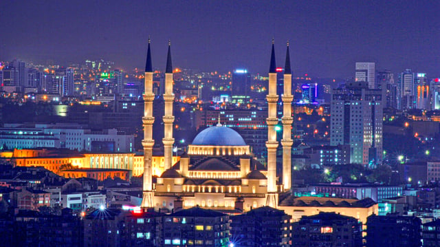 Kocatepe Mosque is the largest mosque in Ankara