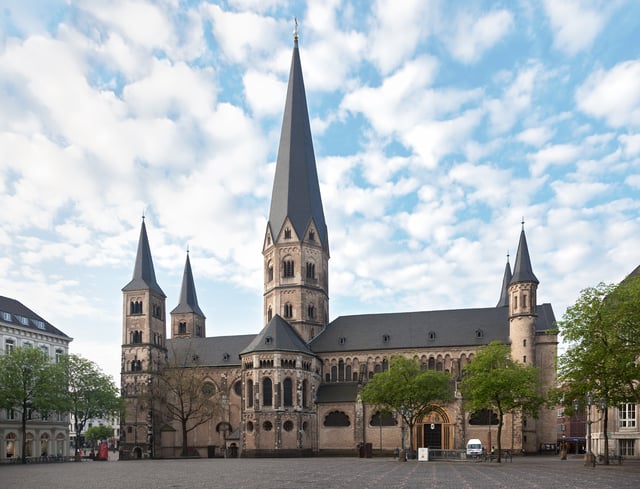 Erected in the 11th and 13th century, the Roman Catholic Minster of Bonn is one of Germany's oldest churches.