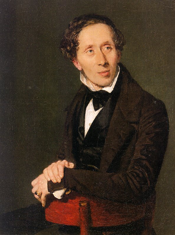 A portrait of Hans Christian Andersen (1836), by Christian Albrecht Jensen