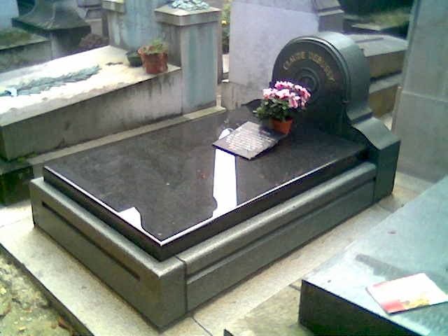Debussy's grave at Passy Cemetery in Paris