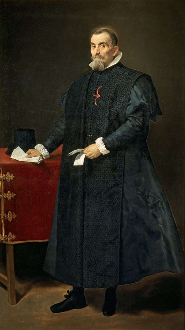 17th century Spanish judge in full gowns, by Velázquez.