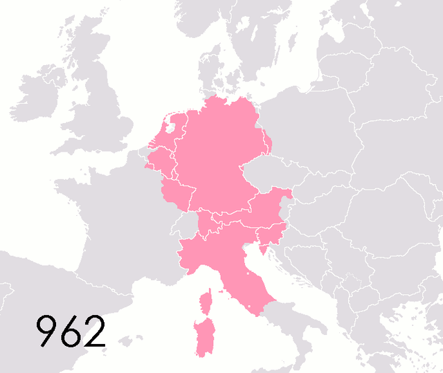 The Holy Roman Empire from 962 to 1806