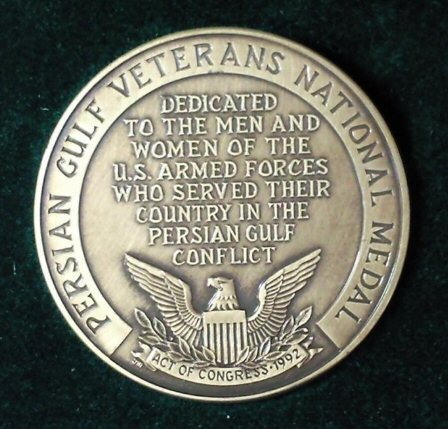 Persian Gulf Veterans National Medal of the US military