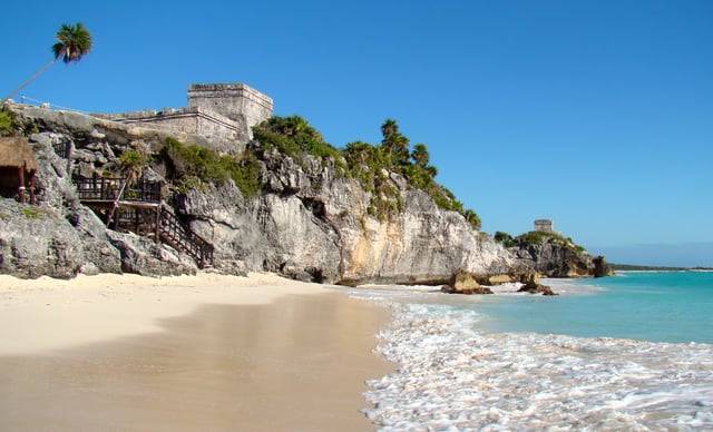 Tulum, Maya city on the coast of the Caribbean in the state of Quintana Roo (Mexico)