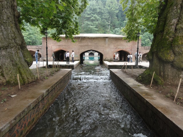Verinag Gardens in Srinagar, Kashmir