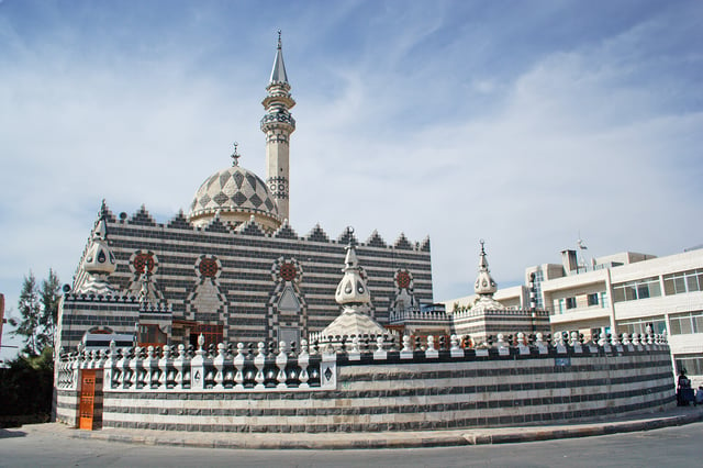 The mosque of Abu Darwish (Adyghe descendant), one of the oldest mosques in Amman and considered as a major landmark.